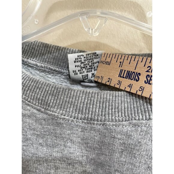 VTG Hard Rock Cafe Amsterdam Crew Neck Sweatshirt Mens XL Gray Puff Print 90's - Picture 6 of 9